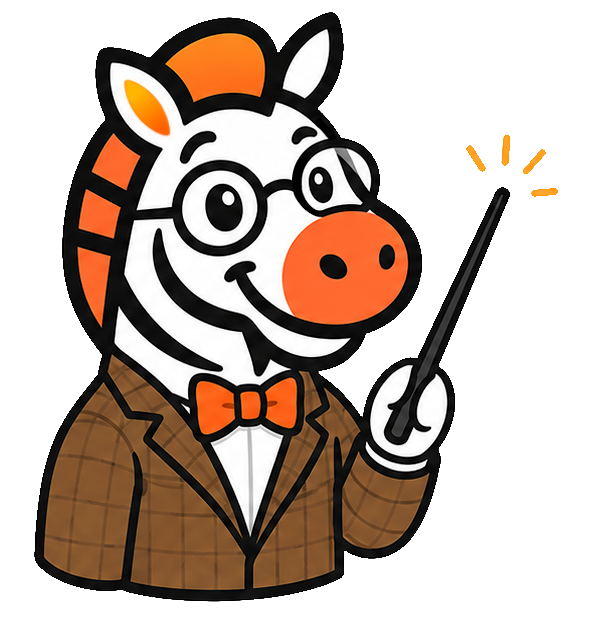 Zebra, your friendly music teacher